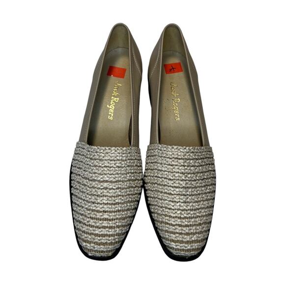 Jack Rogers Women's Slip On Wedge Pump Shoes Woven Fabric Toe Slip On Size 8.5N - Picture 12 of 12
